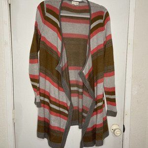 Maison Jules Cardigan Sweater Multi Color Large